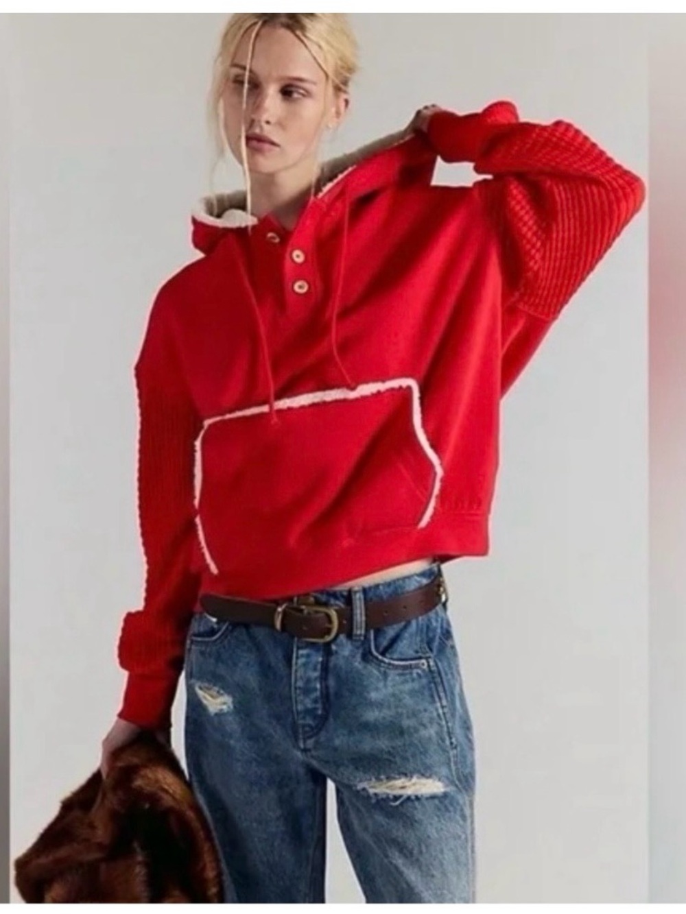 Free People Cozy Time Hoodie Size Small New With Tags.